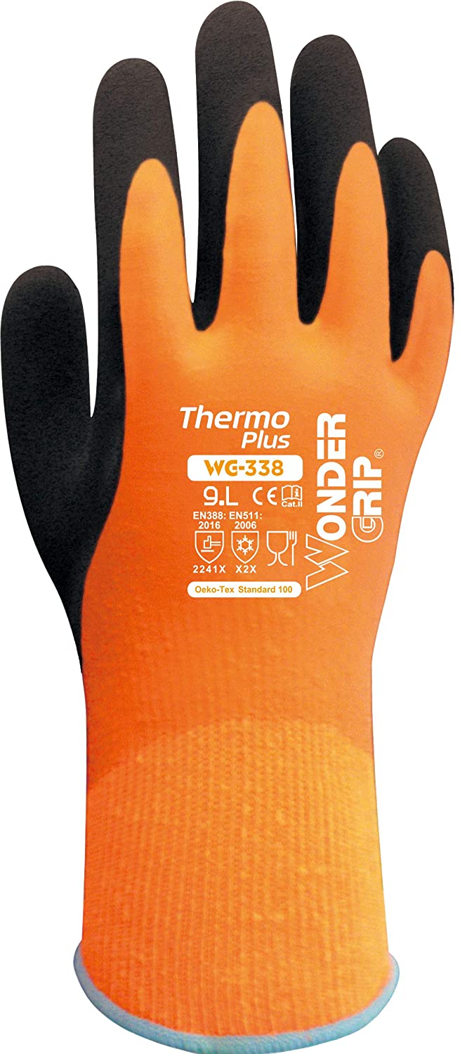 WG-338 Wonder Grip Thermo Plus Water Resistant Gloves BEST SELLER!